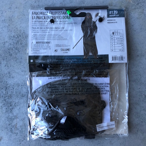 Glaring Reaper Kids Costume! New! - Picture 4 of 5